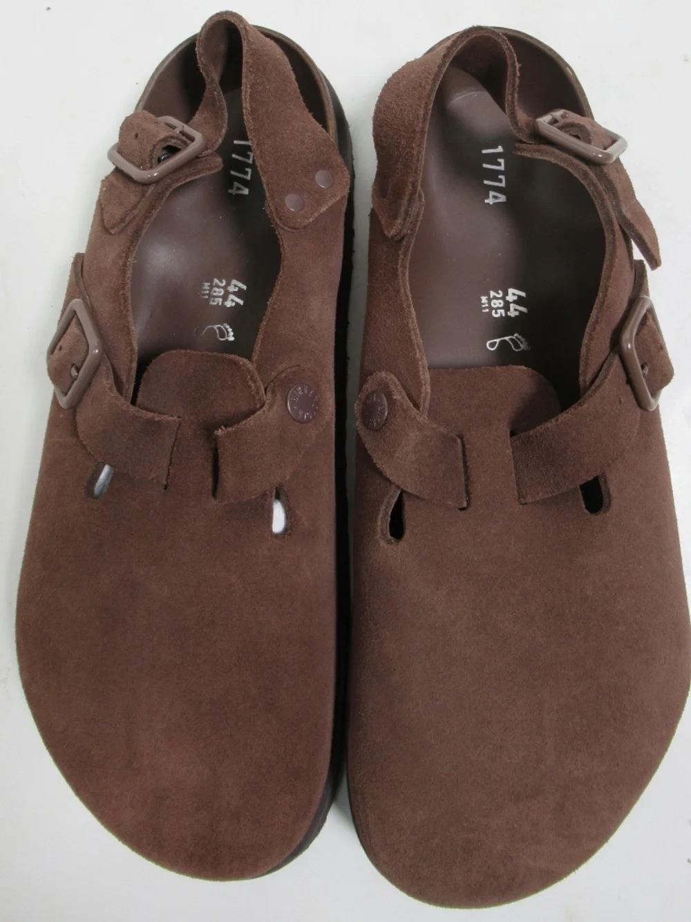 Birkenstock 1774 Men's IV Tokio Suede Leather Sandals Carafe Brown Size 11 US M